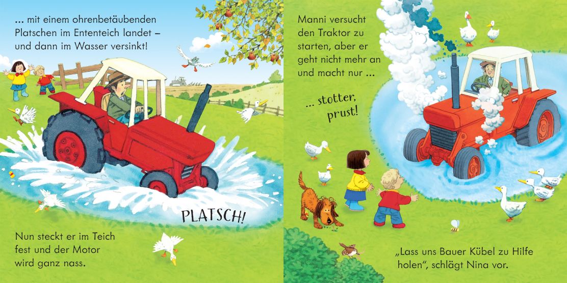 Usborne Nina und Jan - Hörst du das? Der Traktor kommt