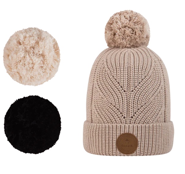 Cabaia Mütze Bio-Baumwolle Beanie Derby in Camel Beige Kamel - SALE