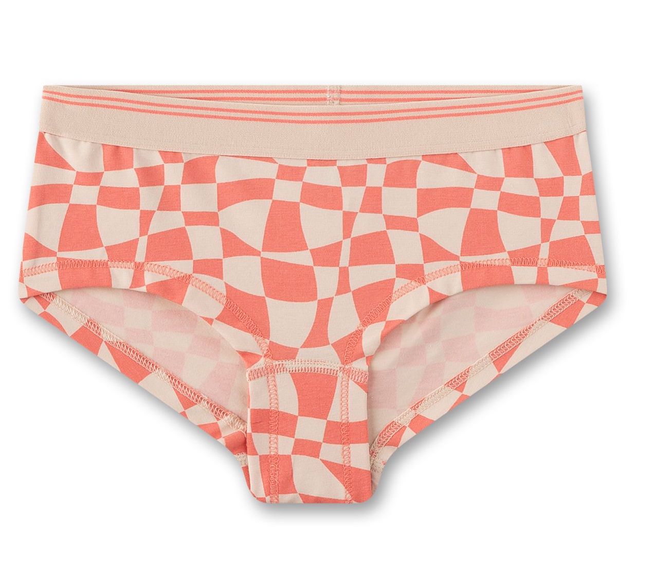 Sanetta Mädchen Cutbrief Panty Unterhose Orange Check Sanetta Mädchen Cutbrief Panty Unterhose Orange Check