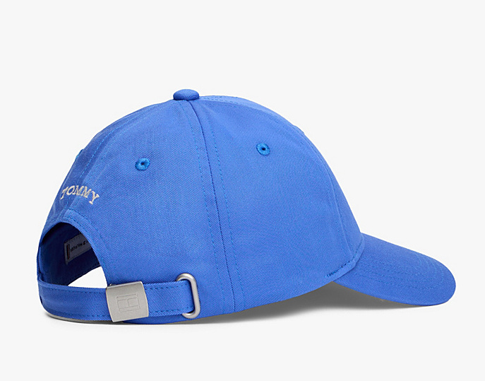 Tommy Hilfiger Kids Twill-Baseball-Cap in Brilliant Blau mit Logo-Stickerei Tommy Hilfiger Kids Twill-Baseball-Cap in Brilliant Blau mit Logo-Stickerei