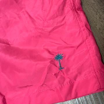 IMPURE Badehose in Fluxia Fluo Neon Pink mit Gestickte Palme IMPURE Badehose in Fluxia Fluo Neon Pink mit Gestickte Palme