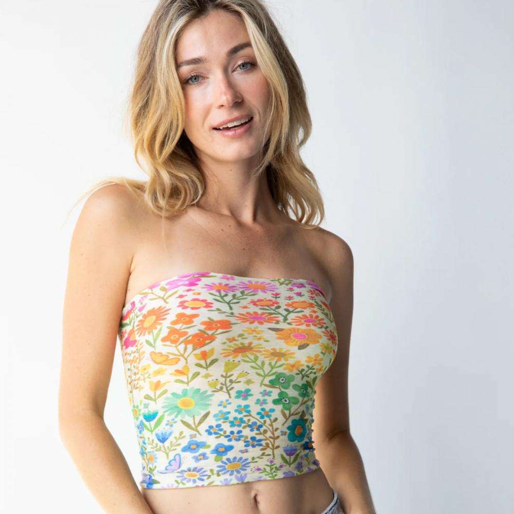 Natural Life Stirn- und Haarband Boho Bandeau Rainbow Floral
