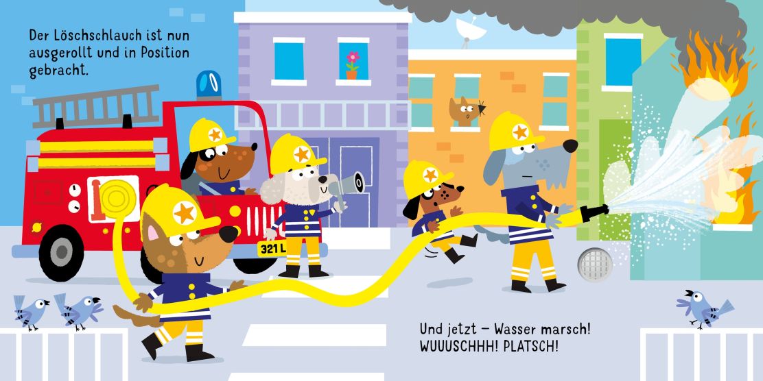 Usborne Ohren auf und los geht’s! Das Feuerwehrauto