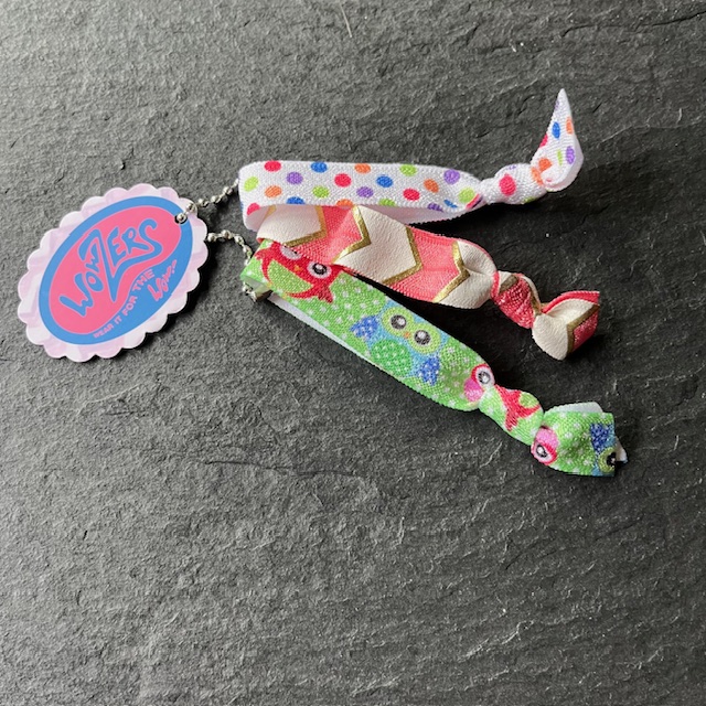 Wowzers Hair Ties Set von 3 Armbänder / Haargummis - Eulen & Punkte Wowzers Hair Ties Set von 3 Armbänder / Haargummis - Eulen & Punkte