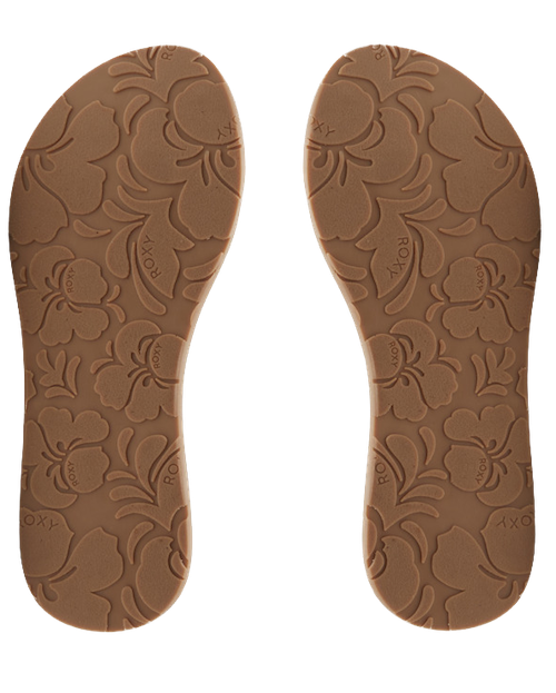 Roxy Sunset Dreams Flip Flop Plateau Sandalen in Tan