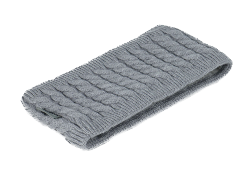 KisMe Strick Stirnband mit Fleece Futter - Kabelstrick Hellgrau KisMe Strick Stirnband mit Fleece Futter - Kabelstrick Hellgrau