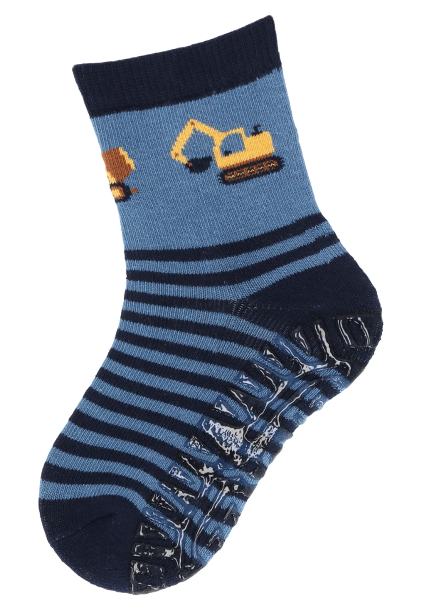 Sterntaler Fliesen Flitzer Air Stoppersocken in Blau - 2 Paar - Baufahrzeuge