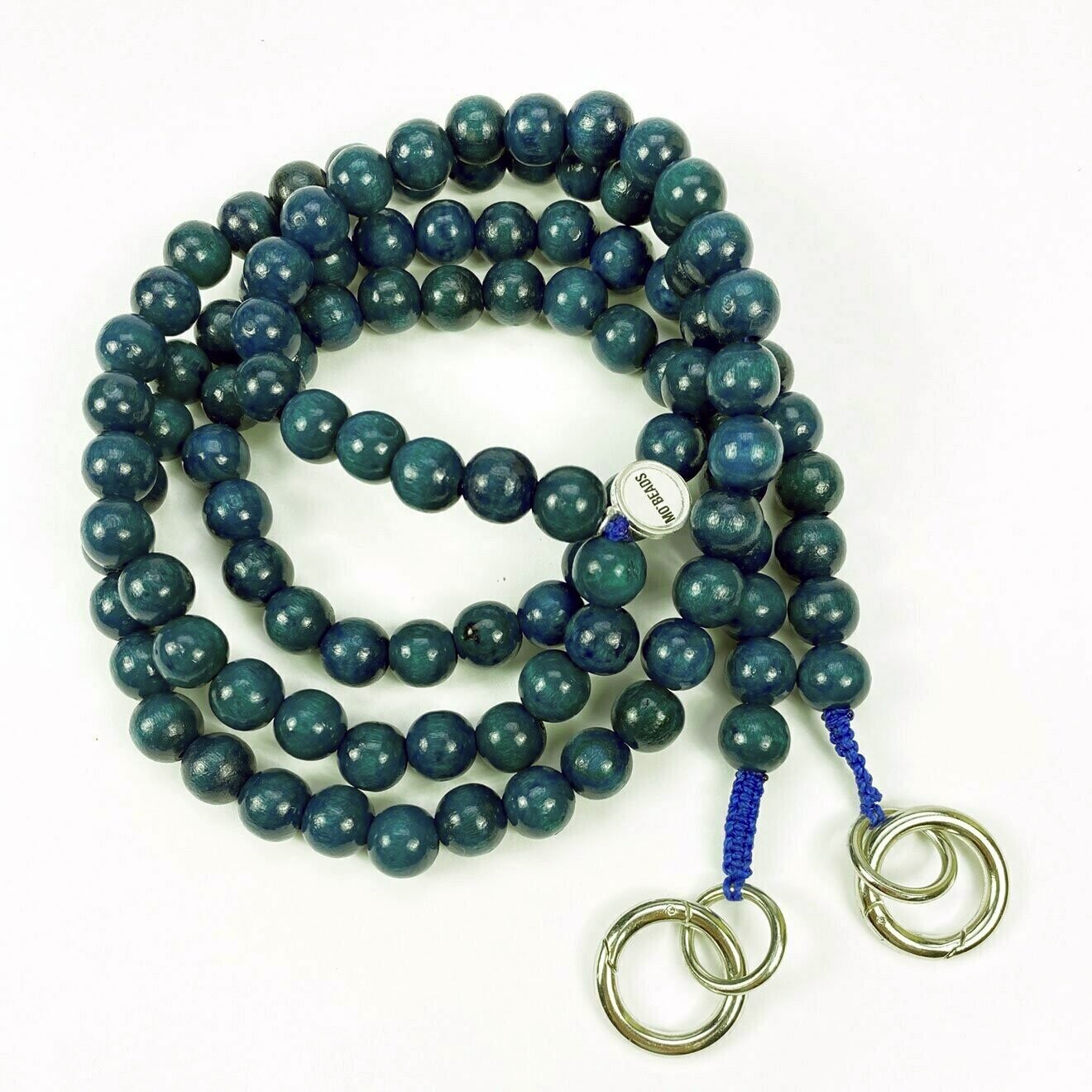 Mo Beads Holzperlen Handykette in Petrol