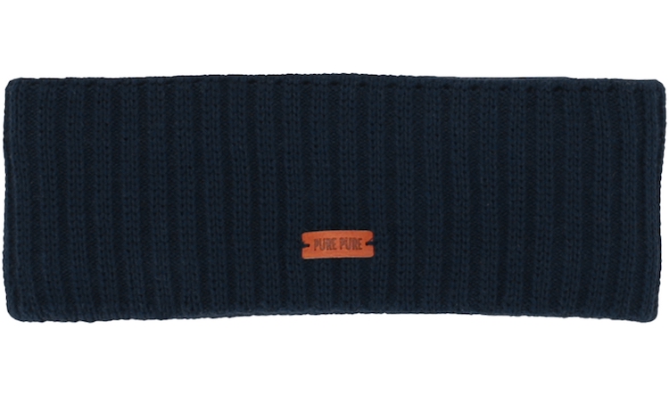PURE-PURE-STIRNBAND-HERREN-MARINEBLAU PURE PURE Merinowolle Unisex Stirnband - Marineblau