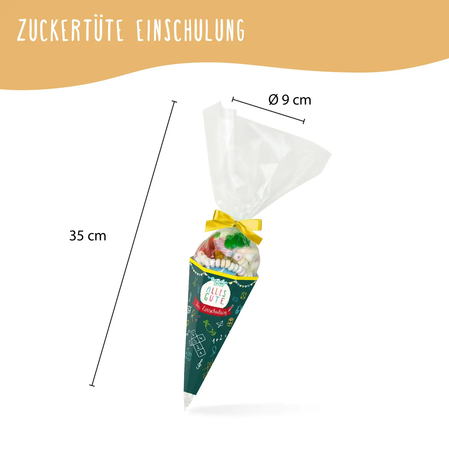 Der Zuckerbäcker Bunte Süßigkeiten Mischung Zuckertüte - Einschulung Kinder Der Zuckerbäcker Bunte Süßigkeiten Mischung Zuckertüte - Einschulung Kinder