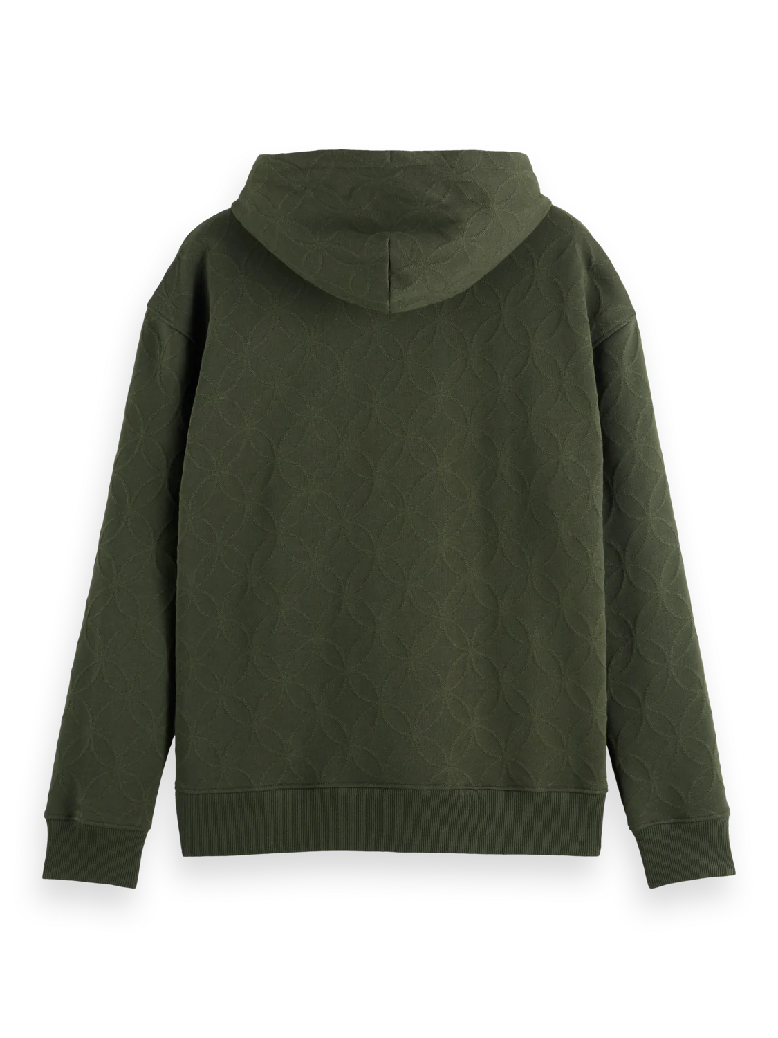 Scotch & Soda Hoodie Jacquard Terry in Herritage Green - Waldgrün - SALE