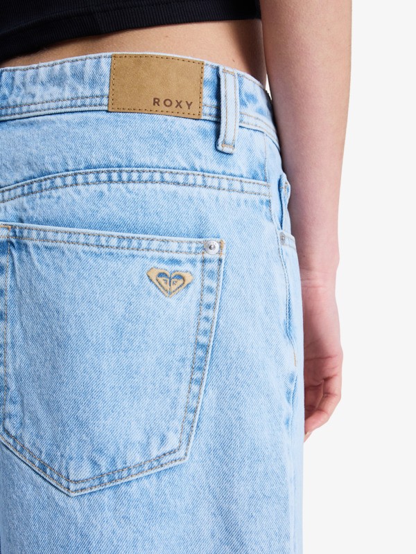 Roxy Breakers Mid Sunbleached - Bermuda-Jeansshorts für Frauen