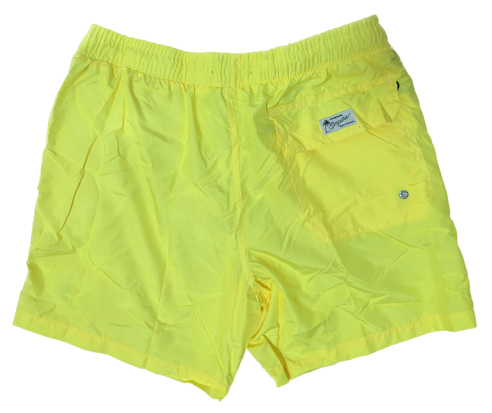IMPURE Badehose in Yellow Fluo Neon Gelb mit Gestickte Palme IMPURE Badehose in Yellow Fluo Neon Gelb mit Gestickte Palme
