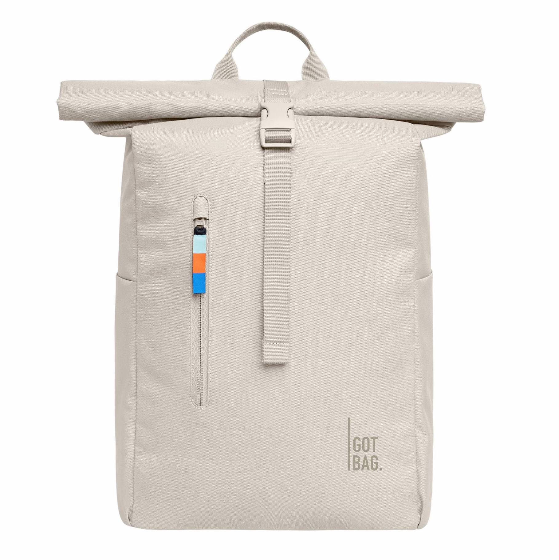 GOT BAG ROLLTOP EASY SOFT SHELL CREAM - Rolltop Rucksack in Creme