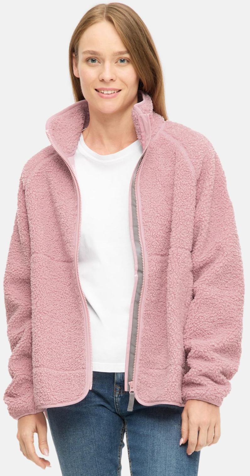 Derbe Damen Fleecejacke Coral Blush Rosa Teddy
