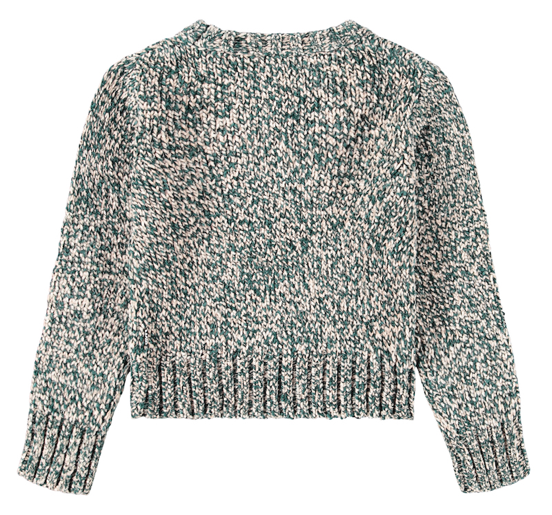 Molo Grett Chenille Strickpulli Pullover in Grün & Zartrosa Molo Grett Chenille Strickpulli Pullover in Grün & Zartrosa
