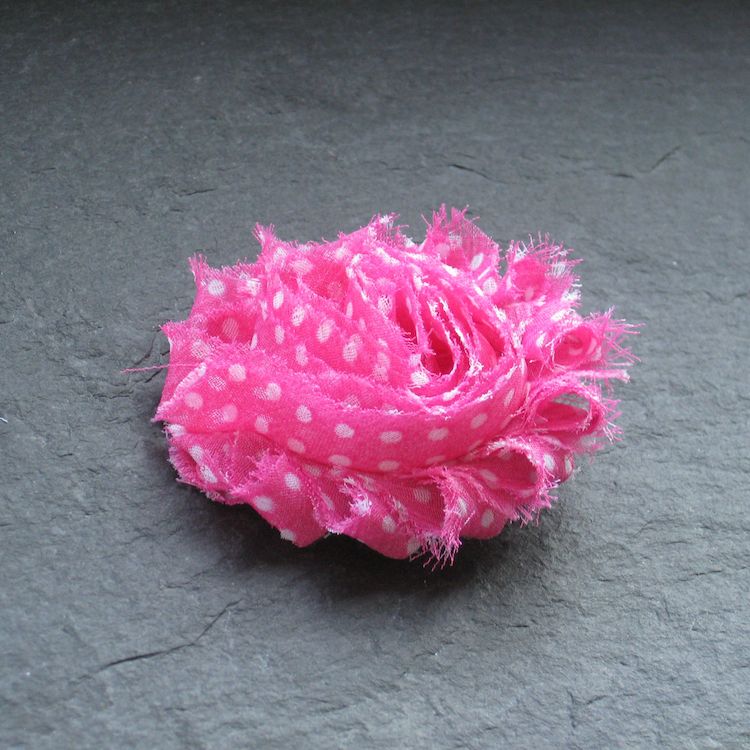 Wowzers Blütenclips - Shabby Chic für Haare & Kleidung - Pink Party