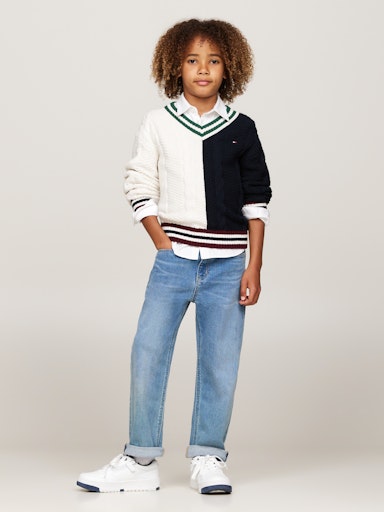 Tommy Hilfiger Jungs Baggy Jeans Light Wash Denim 