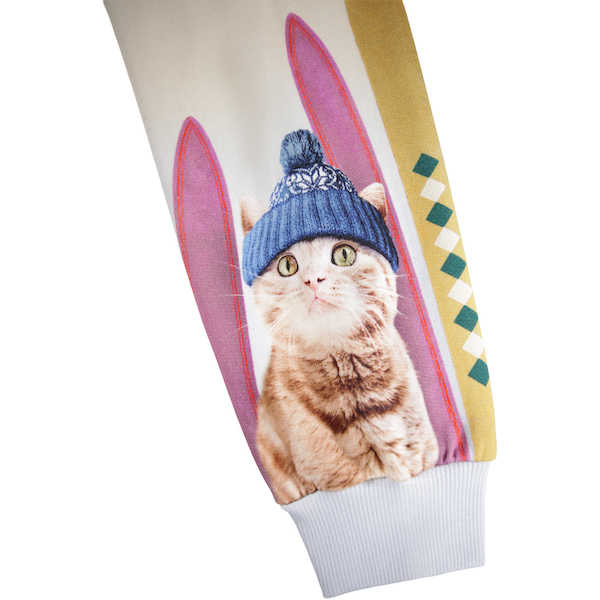 Molo Maxi Sweatshirt GOTS Bio- Baumwolle Pullover in Creme Skifahrer Hund & Katze - SALE Molo Maxi Sweatshirt GOTS Bio- Baumwolle Pullover in Creme Skifahrer Hund & Katze - SALE