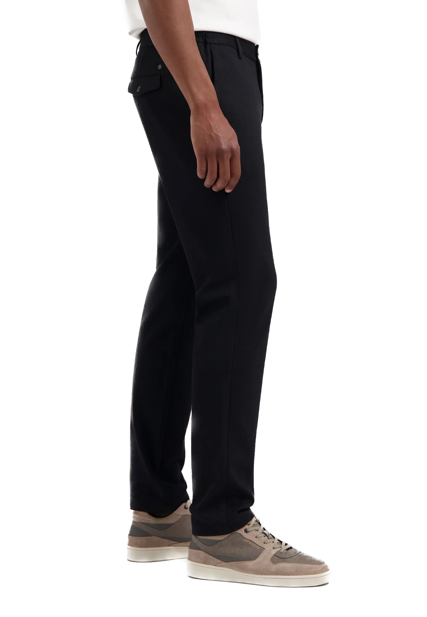 DSTREZZED Lancaster Pique Chino - Schwarz - SALE DSTREZZED Lancaster Pique Chino - Schwarz - SALE