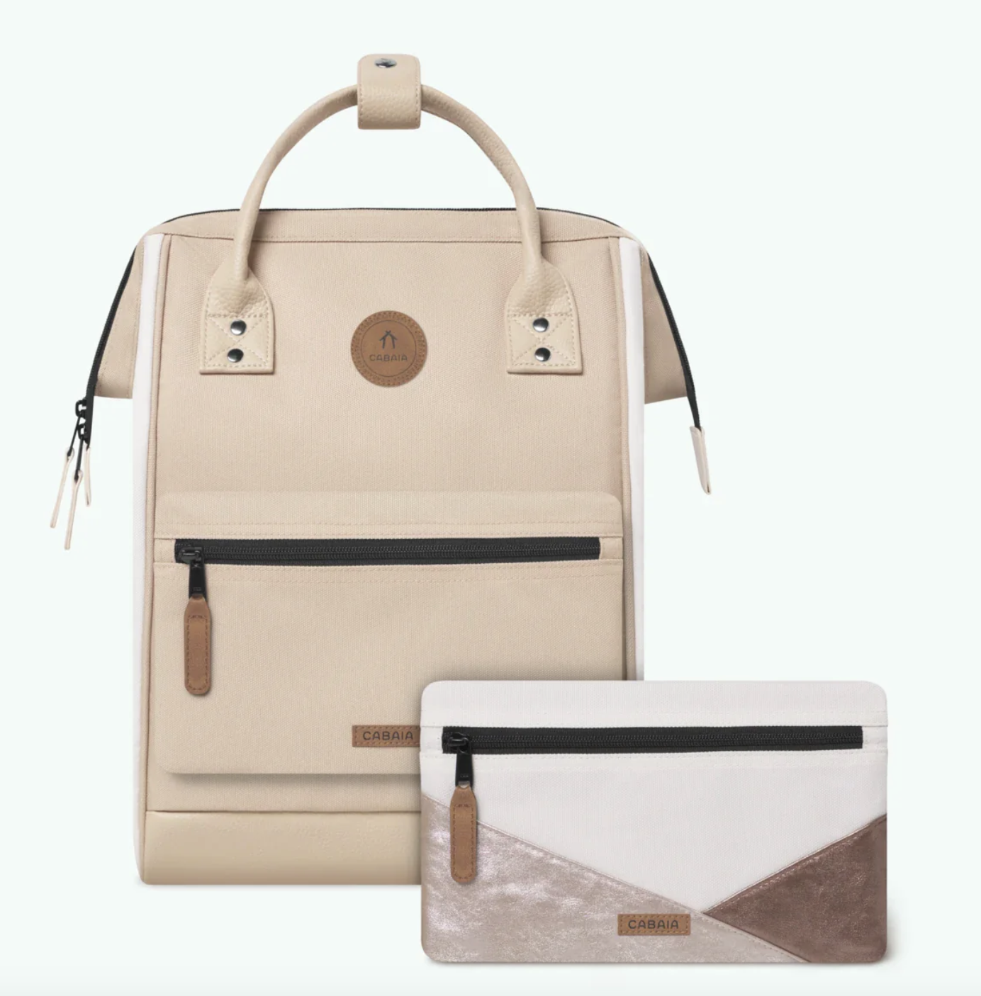 Cabaia ADVENTURER Rucksack Medium Arcachon - Beige Cabaia ADVENTURER Rucksack Medium Arcachon - Beige