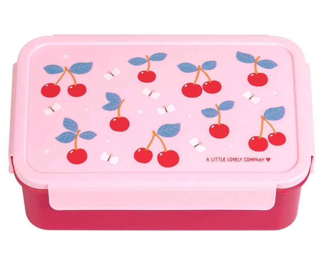 A Little Lovely Company Bento Box Brotzeitbox Lunchbox - Cherry - Kirsche