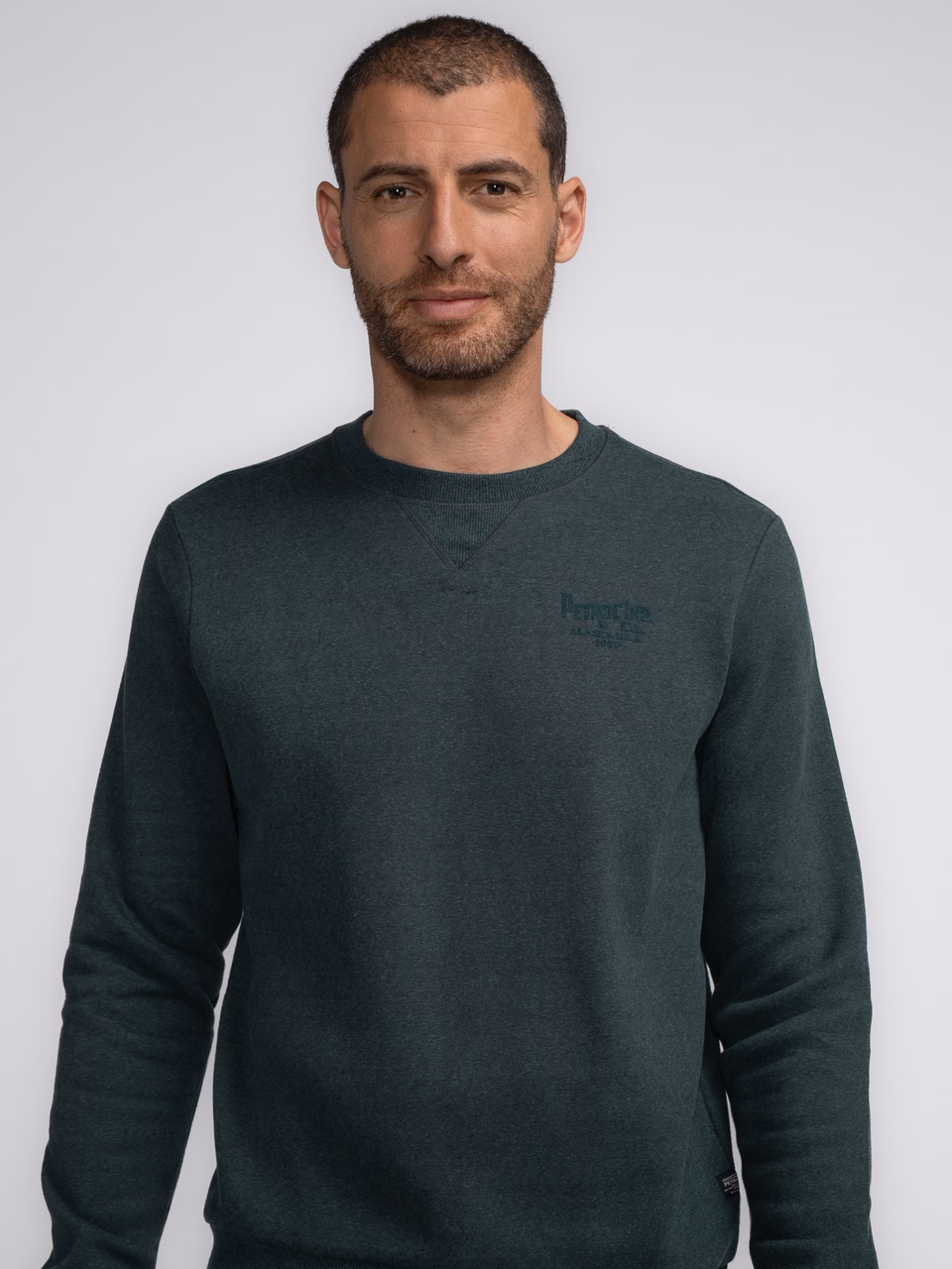 Petrol Industries Sweatshirt Bottle Green - Flaschengrün - SALE