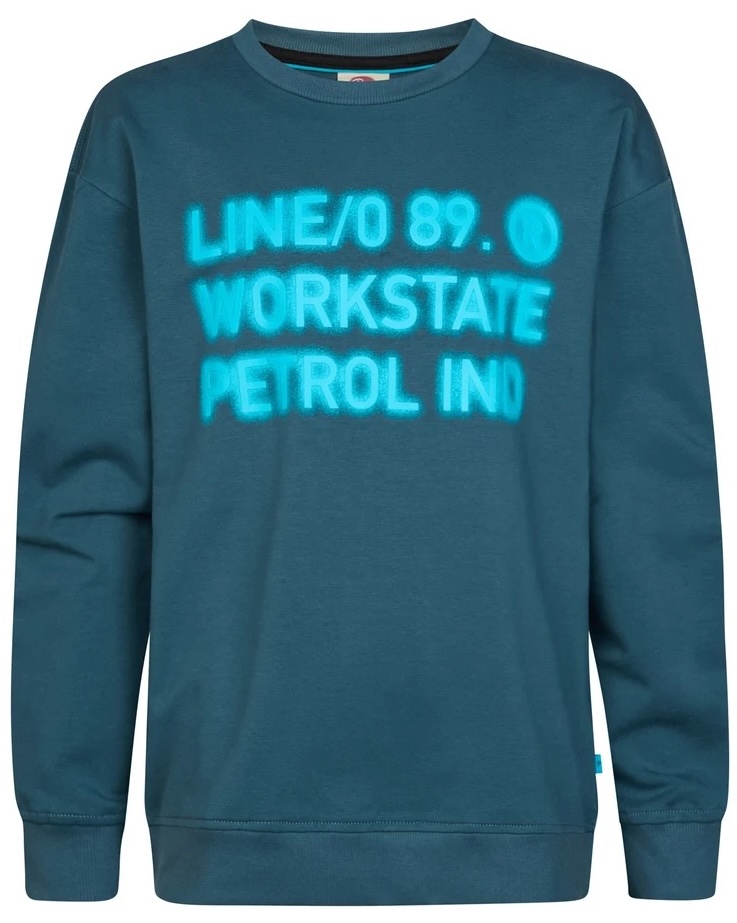Petrol Industries Jungs Graphic Print Pullover Millbrook in Blau