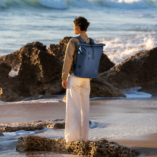 GOT BAG ROLLTOP 2.0 OCEAN BLUE - Nachhaltiger Rucksack Meeresblau GOT BAG ROLLTOP 2.0 OCEAN BLUE - Nachhaltiger Rucksack Meeresblau