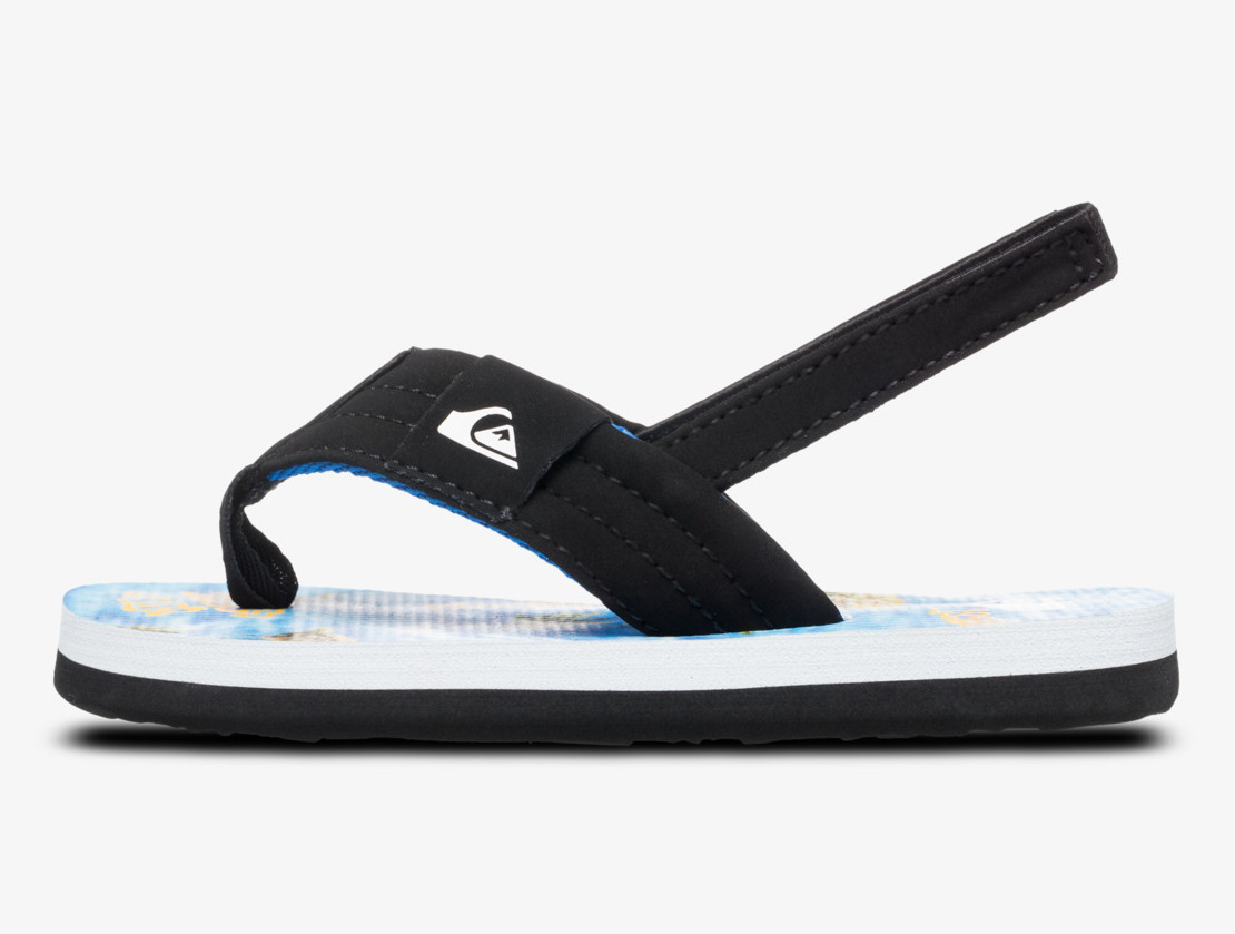 Quiksilver Molokai Layback Flip Flop Sandalen für Kleinkinder - Palmen Quiksilver Molokai Layback Flip Flop Sandalen für Kleinkinder - Palmen