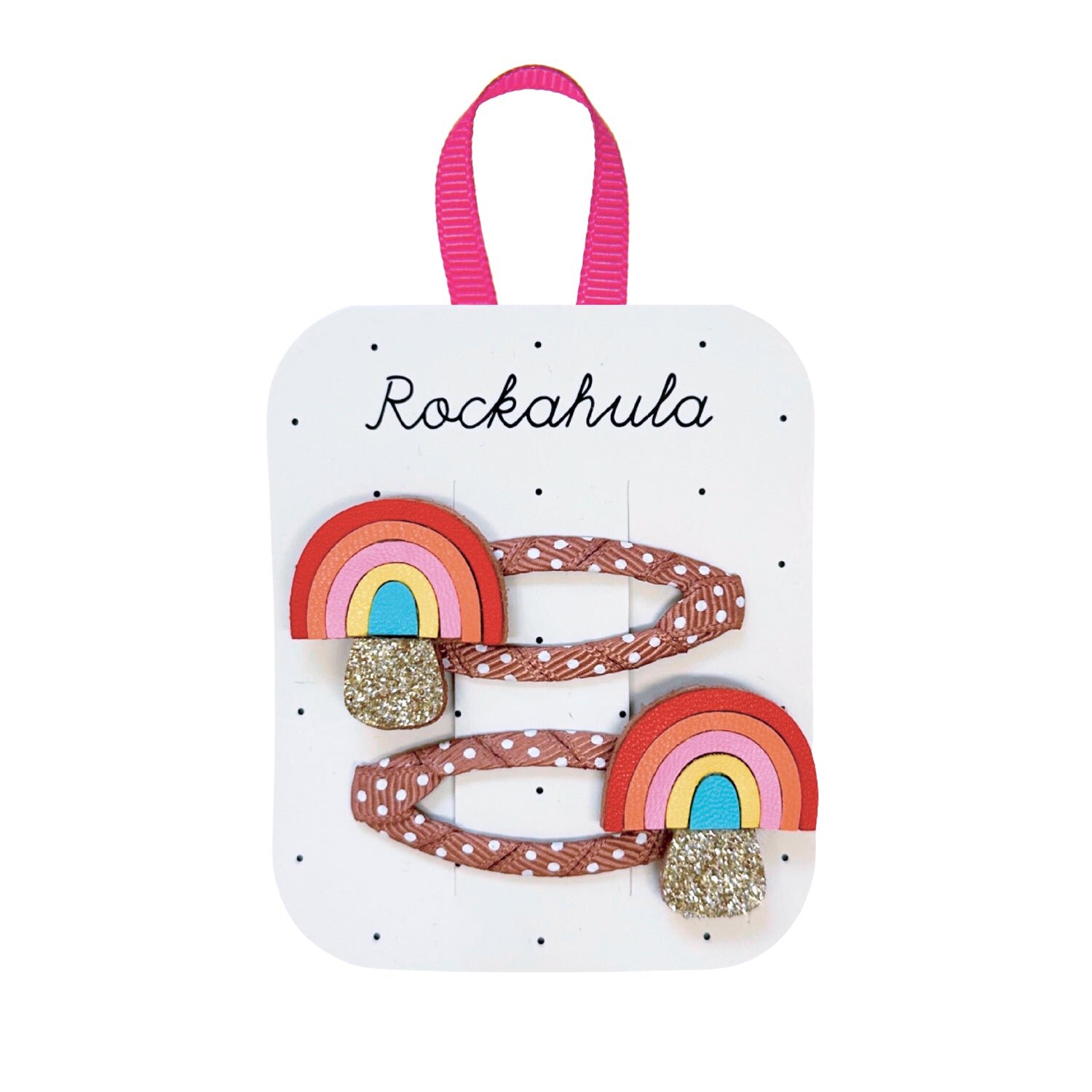 RAINBOW-PILZE-HAARSPANGEN Rockahula Haarspangen Set- Rainbow Toadstool Clips - Regenbogen Pilze