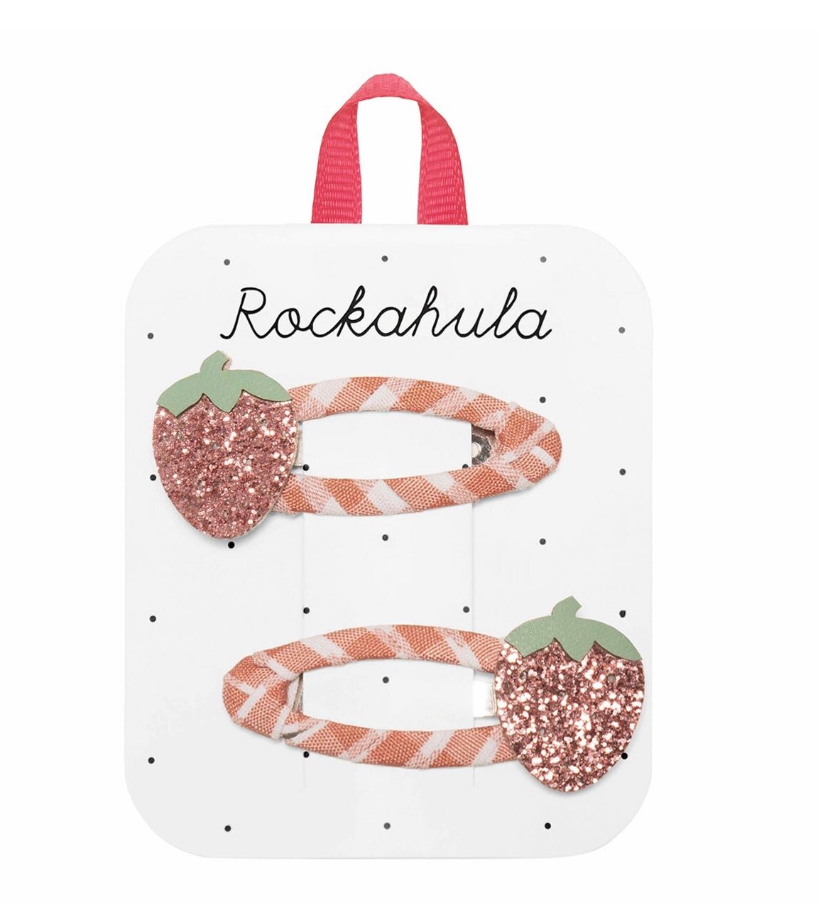 Rockahula Sweet Strawberry Clips Haarspangen Glitzer Erdbeere - 1 Paar 