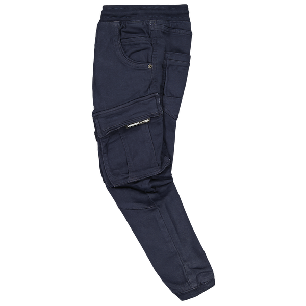 AW23KBD42002_Carlos_Dark-Blue_DETAIL1 Vingino Carlos Cargo Jeans - Banana Fit in Dunkelblau