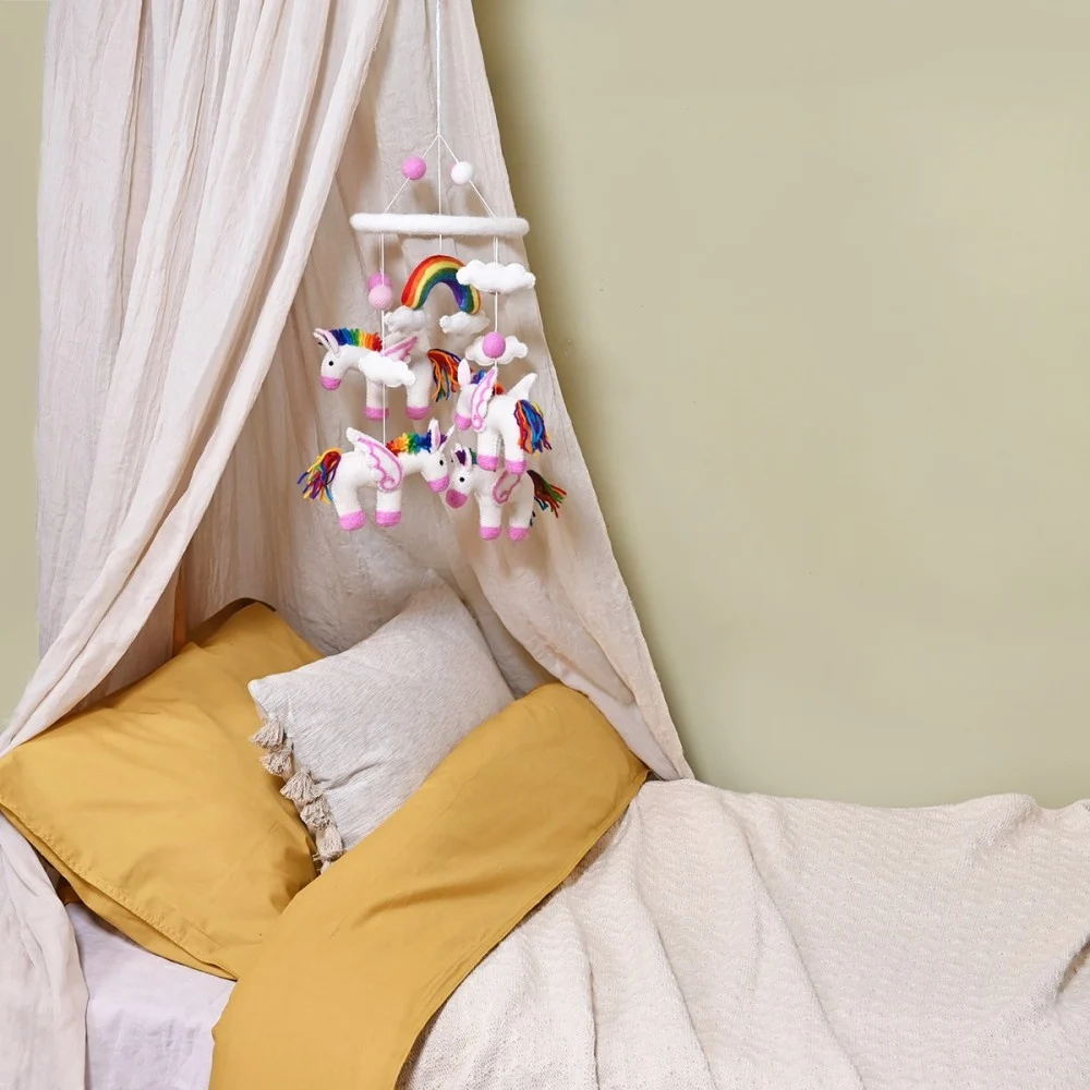 Kinderzimmer Baby Filzmobile Mobile - Einhorn Kinderzimmer Baby Filzmobile Mobile - Einhorn