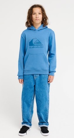 Quiksilver Comp Logo Hoodie Sweatshirt für Jungs in Quiet Harbor Blau Quiksilver Comp Logo Hoodie Sweatshirt für Jungs in Quiet Harbor Blau
