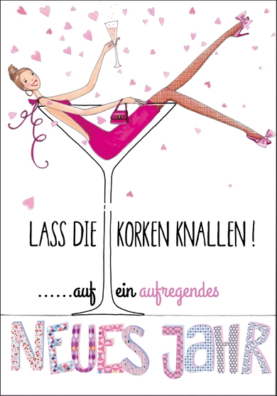 Edition Gollong Karte - Lass die Korken Knallen - Frohes Neues