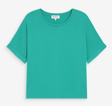 Grace & Mila Oversized Modal T-Shirt Vert PARMA - Grün Grace & Mila Oversized Modal T-Shirt Vert PARMA - Grün