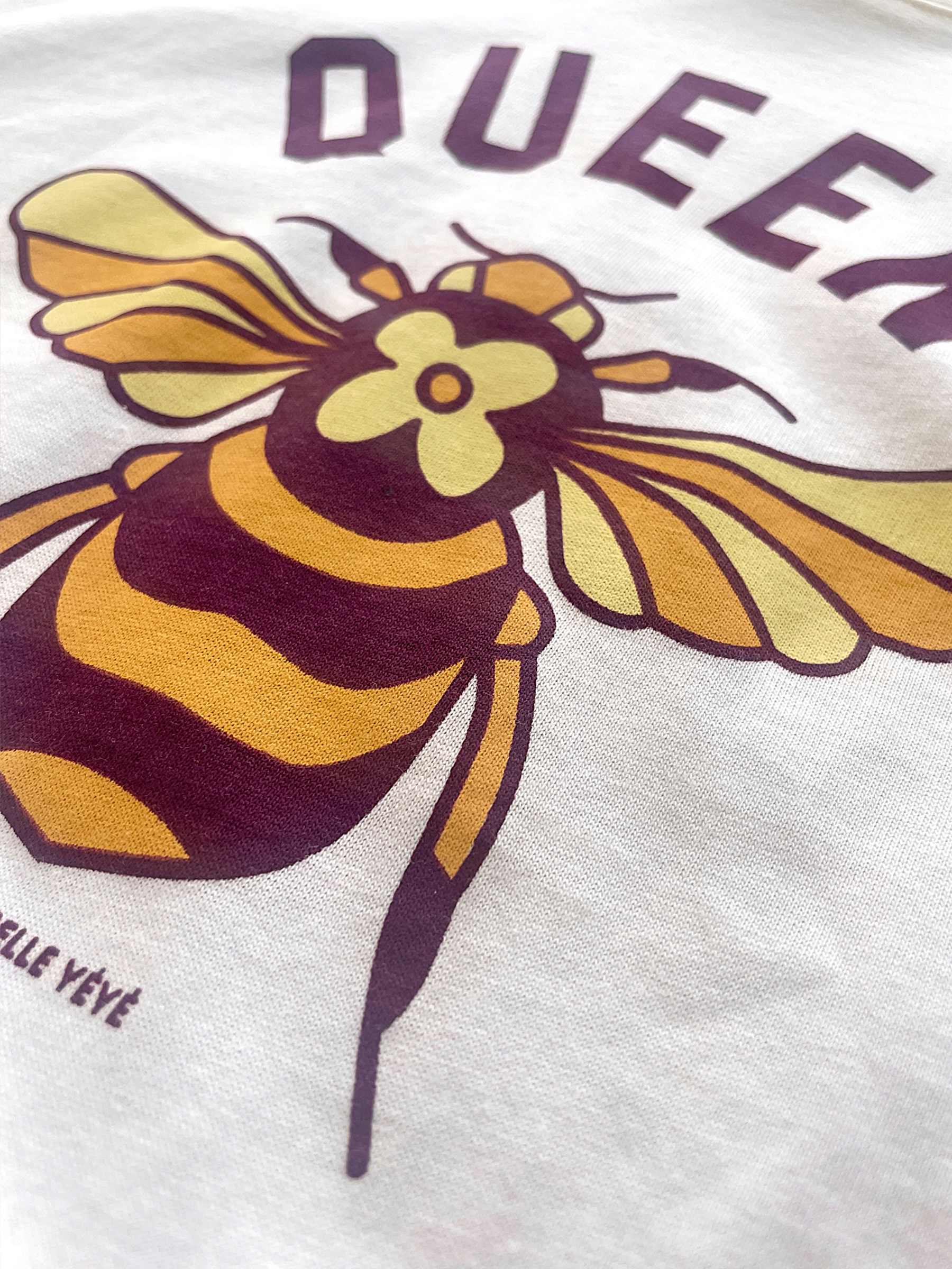 Mademoiselle YeYe Kurzarm T-Shirt - Queen Bee - Königin Biene
