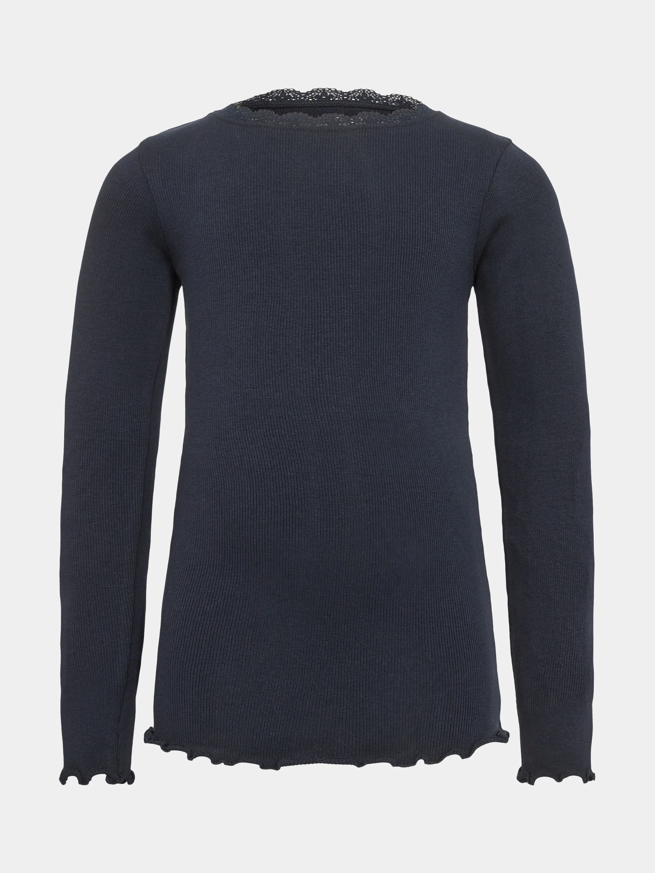 P234405_5106_1_7b1eb4cf-b856-4e0e-b099-11a4eff47bc0-jpg Sofie Schnoor Girls Langarmshirt in Feinripp mit Spitze - Navy