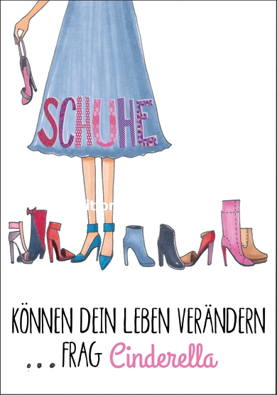 Edition Gollong Karte - Schuhe können Dein Leben verändern