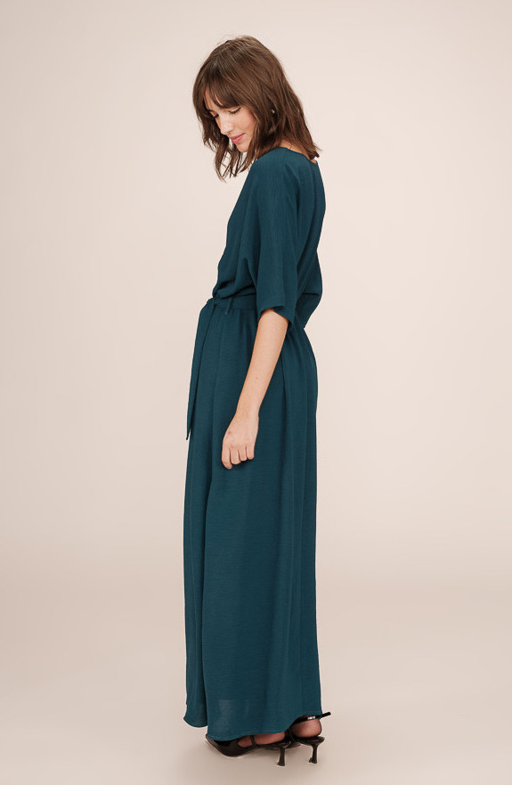 Grace & Mila Maude Langes Kleid in Emerald Grün