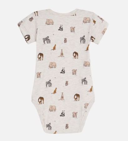 2023040526016d_hc-kurzarm-body-bue-tiere-39637523-beige-2 Hust & Claire Bue Bambus Body Kurzarm mit Tiere Panda, Kangaroo, Elefant