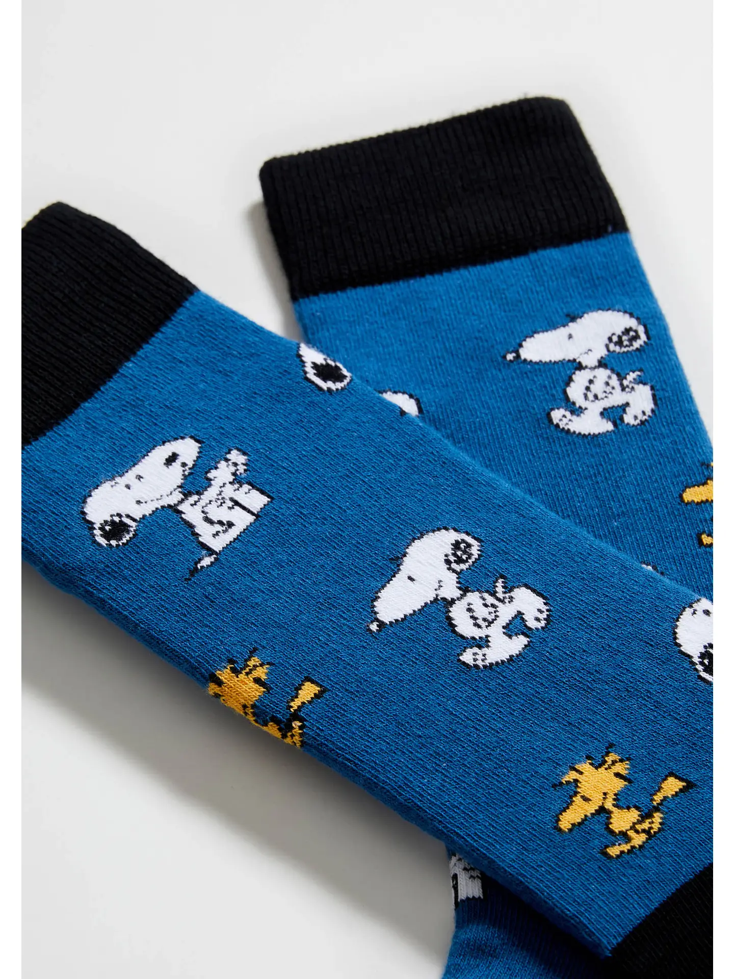 besocks Peanuts aus Bio-Baumwolle in Royal Blau- Snoopy & Woodstock 