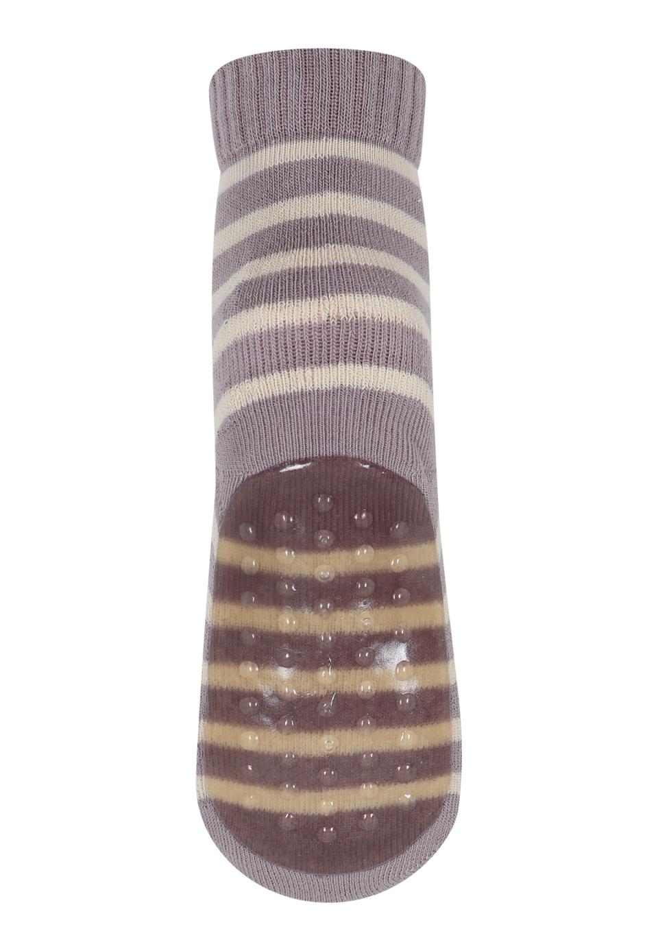 MP Denmark Stoppersocken Eli Gestreift in Lavender Sky - Flieder Gestreift