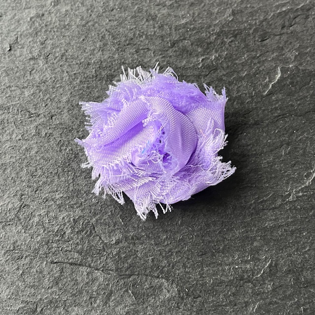 Wowzers Petit Shabby Chic Stoffblume - Flieder - 3 Blumen 