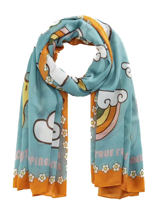 Codello Peanuts Schal mit Snoopy und Woodstock in Türkis - SALE