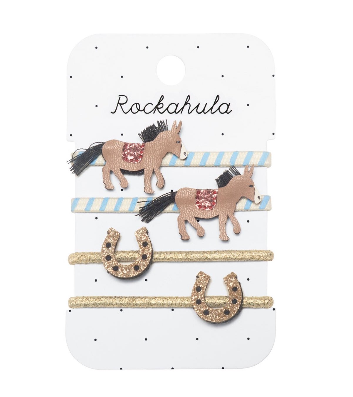 Rockahula Haargummi Set - 4 Stück - Donkey Derby Ponies - Esel