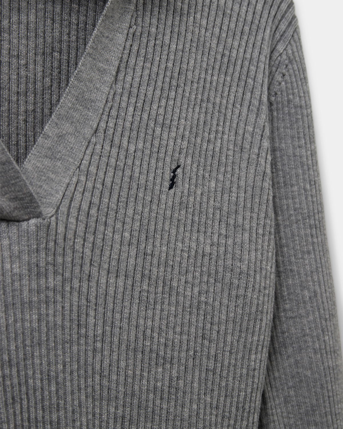 Sofie Schnoor Strickpullover mit V-Ausschnitt - Grau meliert - SALE