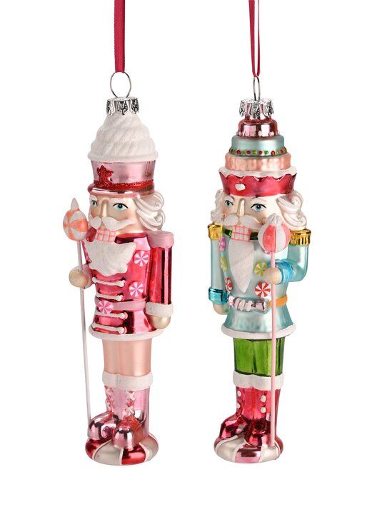 The Gift Company Weihnachtsschmuck - Glas Anhänger - Nussknacker