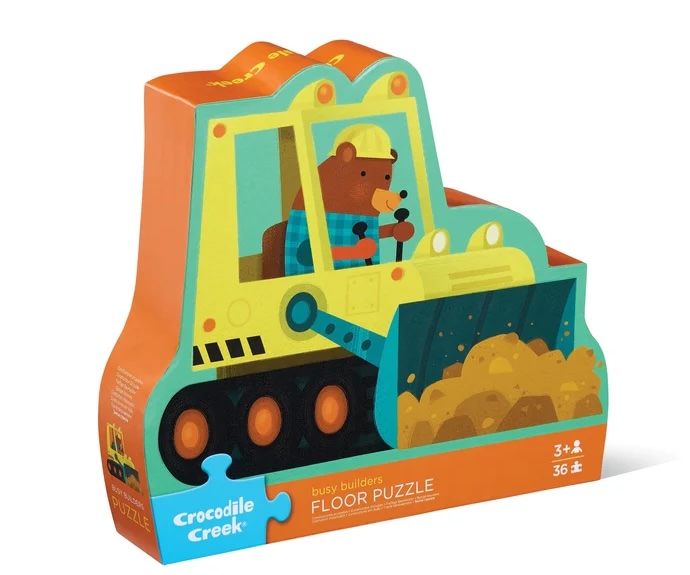 Crocodile Creek Puzzle Vehicles - Bauarbeiter - 36 Teile Crocodile Creek Puzzle Vehicles - Bauarbeiter - 36 Teile